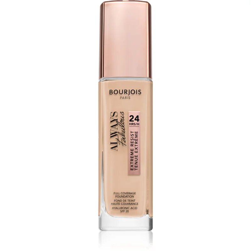 Bourjois Always Fabulous tartós alapozó SPF 20 árnyalat 110 Vanille Clair 30 ml