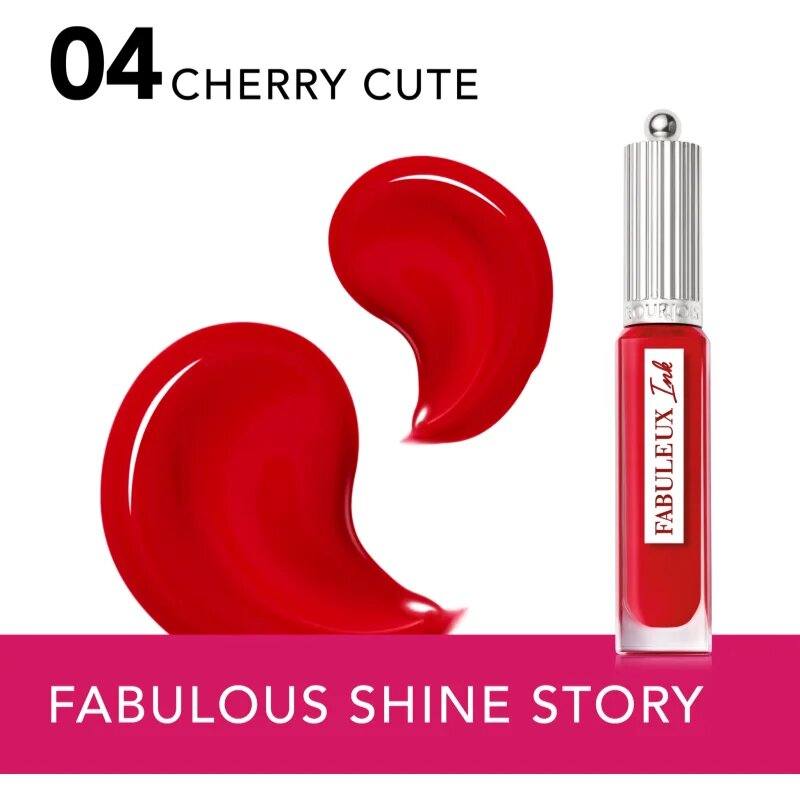 Bourjois Fabuleux Ink folyékony rúzs árnyalat 04 Cherry Cute 3.5 ml
