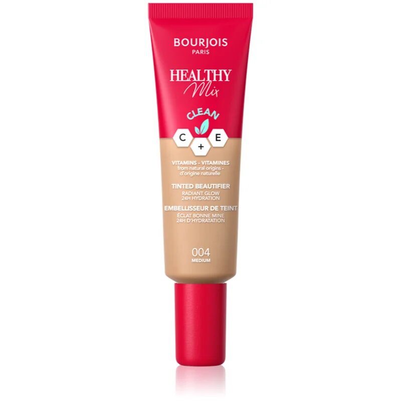 Bourjois Healthy Mix könnyű alapozó hidratáló hatással árnyalat 004 Medium 30 ml