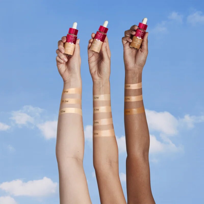 Bourjois Healthy Mix könnyű alapozó természetes hatásért árnyalat 55N Deep Beige 30 ml
