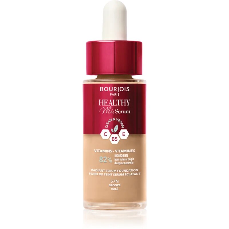Bourjois Healthy Mix könnyű alapozó természetes hatásért árnyalat 57N Bronze 30 ml