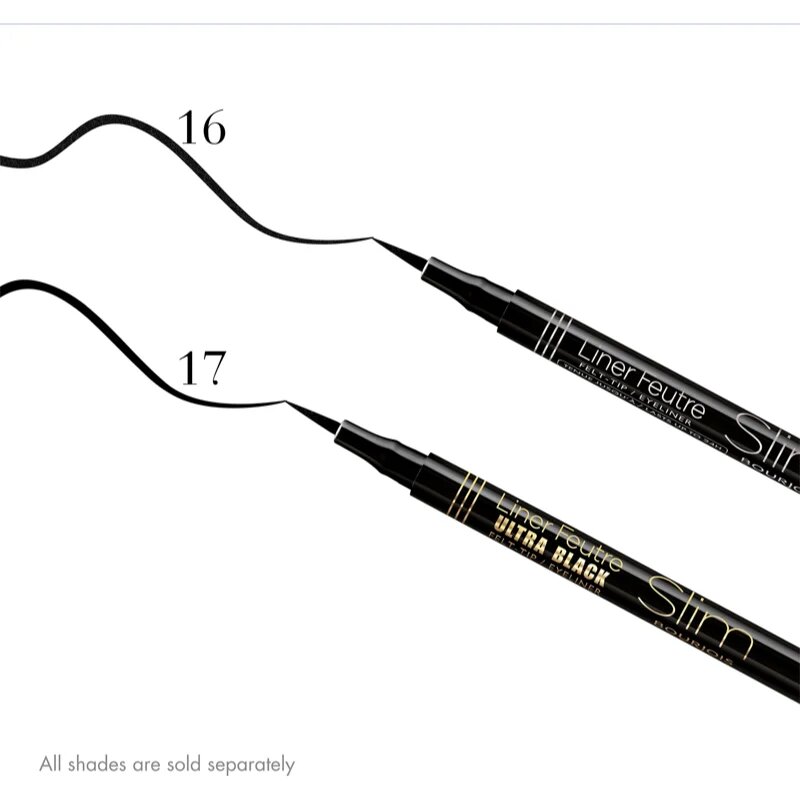 Bourjois Liner Feutre hosszantartó ultra vékony fix a szemre árnyalat 17 Ultra Black 0.8 ml
