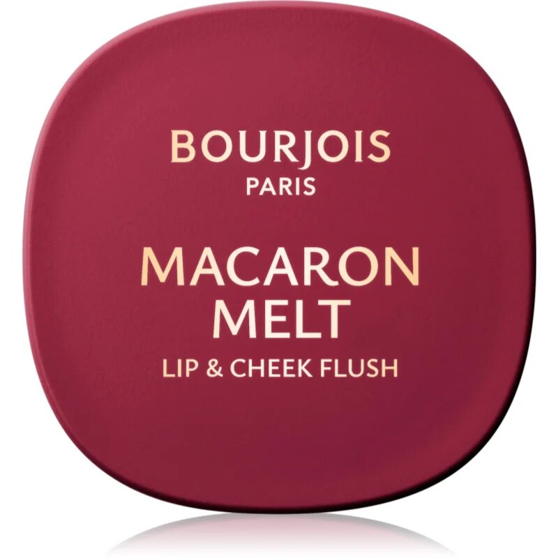 Bourjois Macaron Melt Lip & Cheek Flush arcpirosító 2 az 1-ben árnyalat 05 Berry Smoothy 5 g