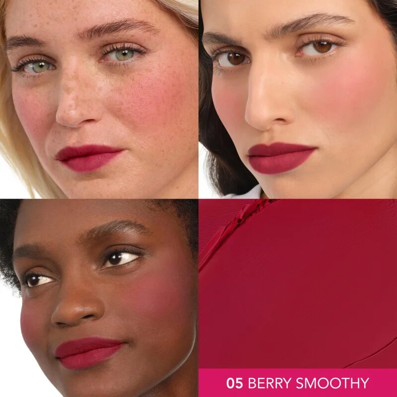 Bourjois Macaron Melt Lip & Cheek Flush arcpirosító 2 az 1-ben árnyalat 05 Berry Smoothy 5 g
