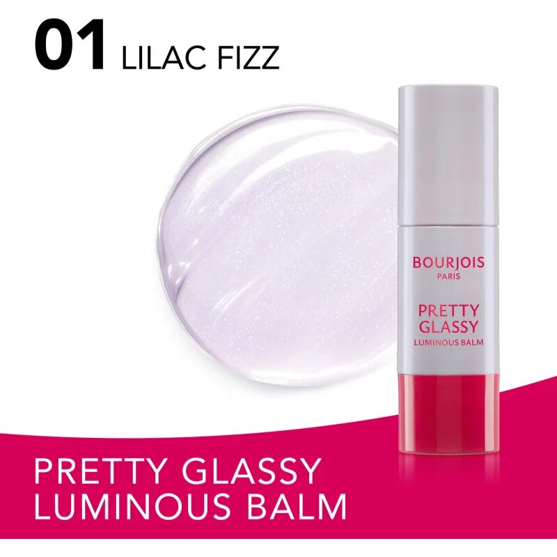 Bourjois Pretty Glassy multifunkciós bőrvilágosító árnyalat 01 Lilac Fizz 5 g