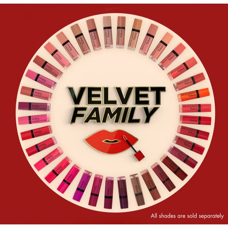 Bourjois Rouge Edition Velvet folyékony rúzs matt hatással árnyalat 04 Peach Club 7.7 ml