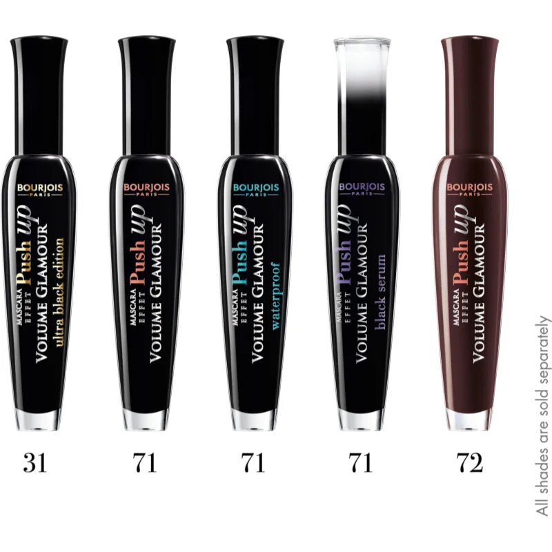 Bourjois Volume Glamour dúsító és göndörítő szempillaspirál árnyalat 71 Wonder Black 7 ml
