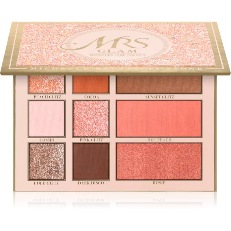 BPerfect Mrs Glam Snatched Mini Palette multifunkciós arc paletta az arcra 22 g