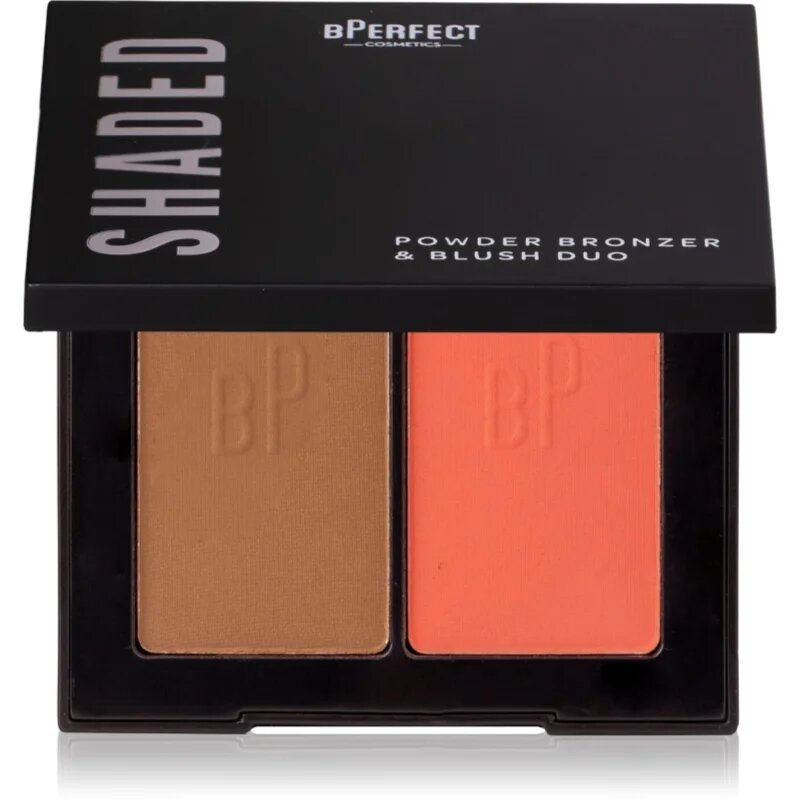 BPerfect Shaded Powder Bronzer & Blush Duo bronzosító és arcpirosító árnyalat 02 Medium 7 g
