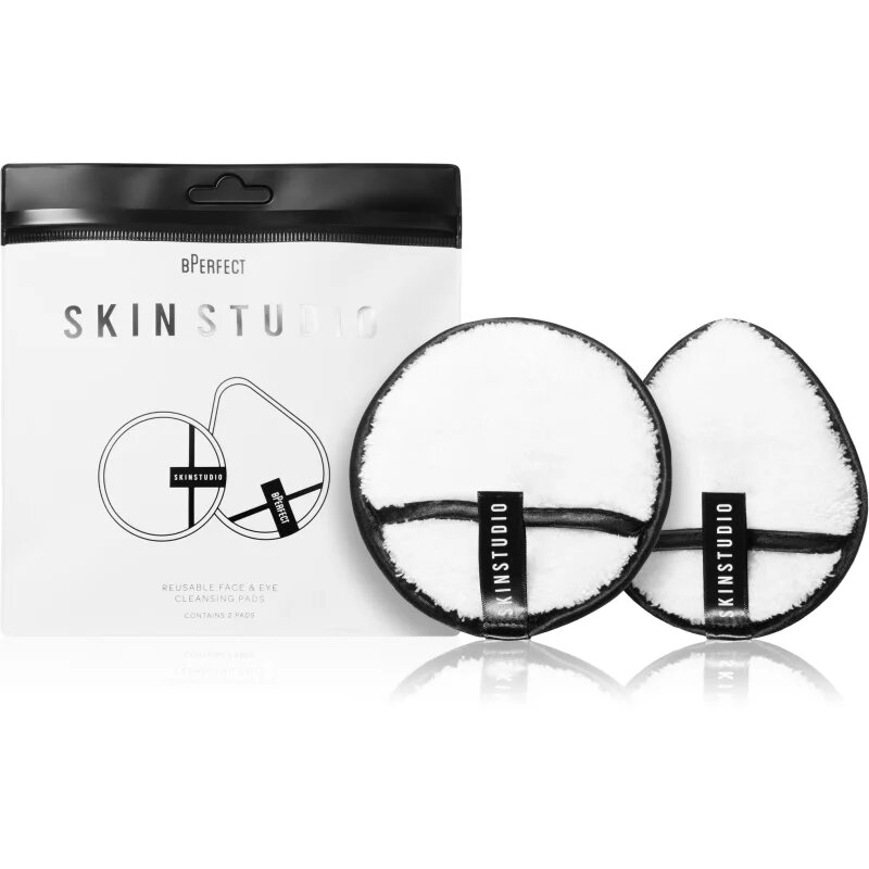 BPerfect Skin Studio Face & Eye Makeup Cleansing 2 Pads mosható sminklemosó korong 2 db