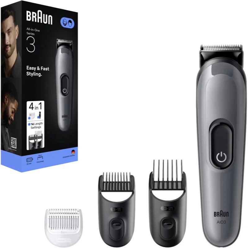 Braun All-In-One Series 3 AIO3500 haj- és szakálligazító készlet 4 in 1 1 db