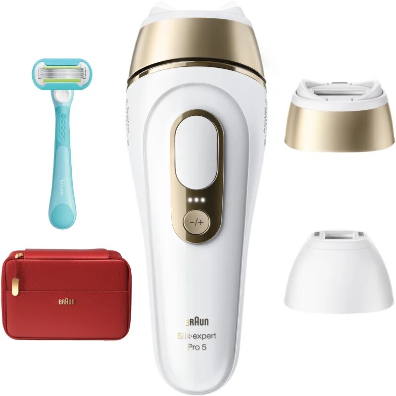 Braun IPL Silk·expert Pro 5 PL5221 okos IPL készülék szőrtelenítéshez testre arcra bikinivonalra és hónaljra 1 db