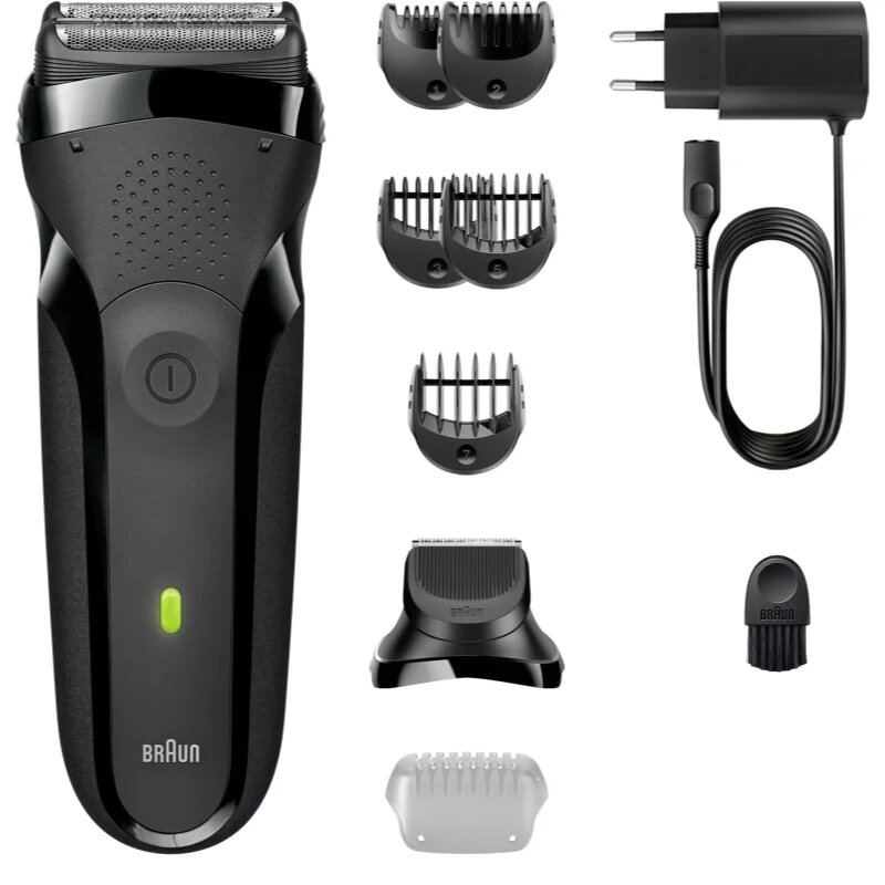 Braun Series 3 300 elektromos borotválkozó készülék Black 1 db