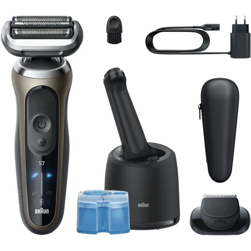 Braun Series 7 72-C7200cc elektromos borotválkozó készülék tisztító- és töltőállomással Gold 1 db