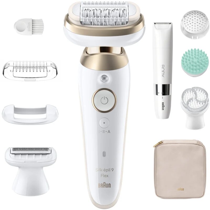 Braun Silk-épil 9 Flex SkinSpa 9-481 3D epilátor teljesen flexibilis fejjel vizes és száraz borotválkozáshoz 1 db