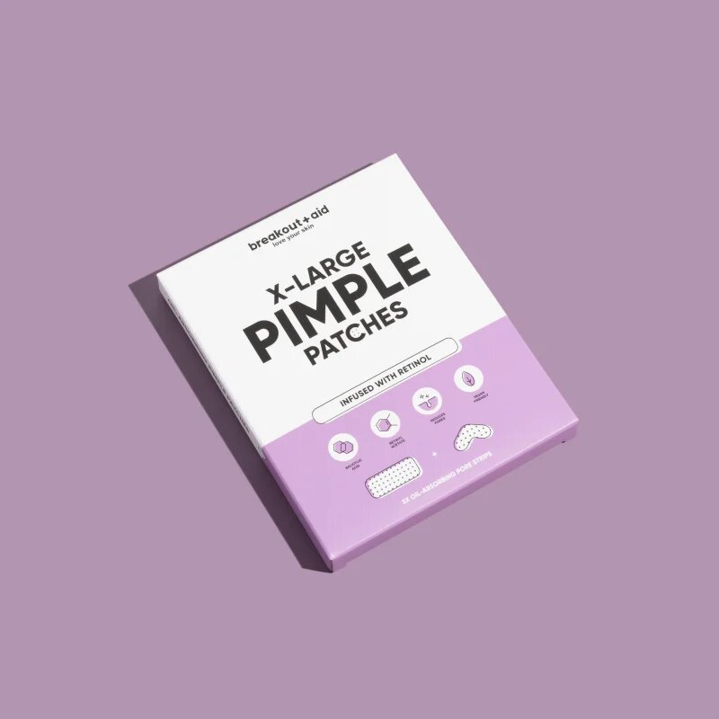 breakout + aid Pimple Patches X-Large helyi ápolás pattanásos bőrre retinollal 5 db