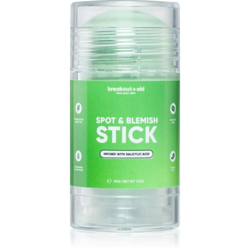 breakout + aid Spot & Blemish Stick arcmaszk agyagból a problémás bőrre 40 g