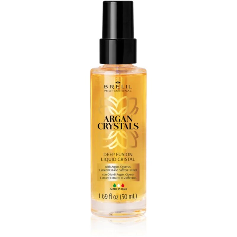 Brelil Professional Cristalli di Argan Extreme Brilliance élénkítő folyékony kristályok száraz hajra 50 ml
