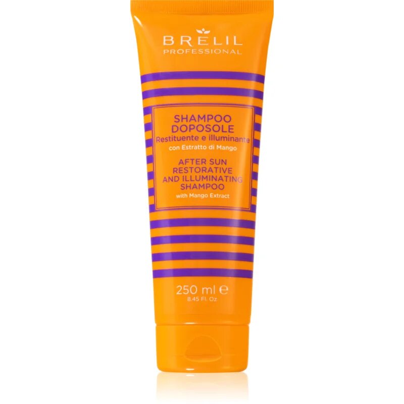 Brelil Professional Solaire After Sun Shampoo tápláló sampon nap klór és sós víz által terhelt hajra 250 ml