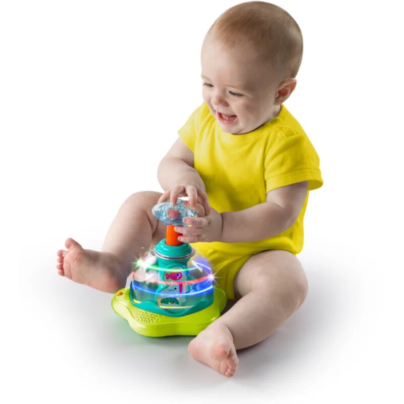 Bright Starts Press & Glow Spinner interaktív játék dallammal 6 m+ 1 db