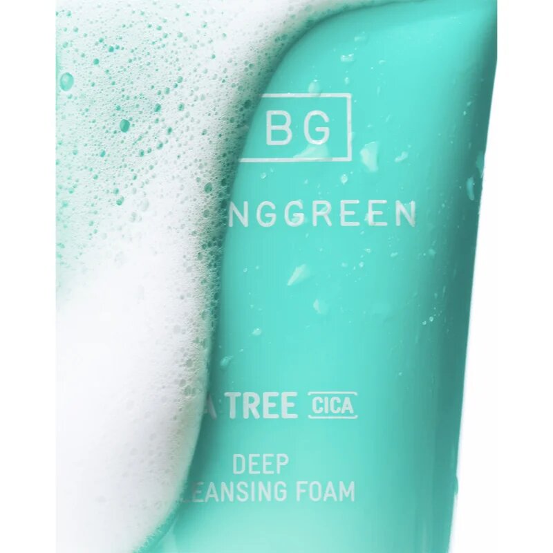 BRINGGREEN Tea Tree Cica Deep Cleansing Foam mélyisztító hab nyugtató hatással 120 ml