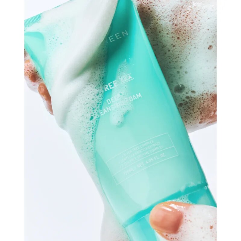 BRINGGREEN Tea Tree Cica Deep Cleansing Foam mélyisztító hab nyugtató hatással 120 ml