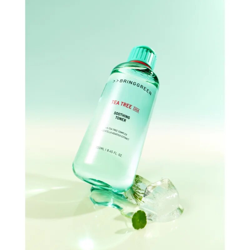BRINGGREEN Tea Tree Cica Soothing Toner nyugtató tonikum hidratáló hatással 250 ml