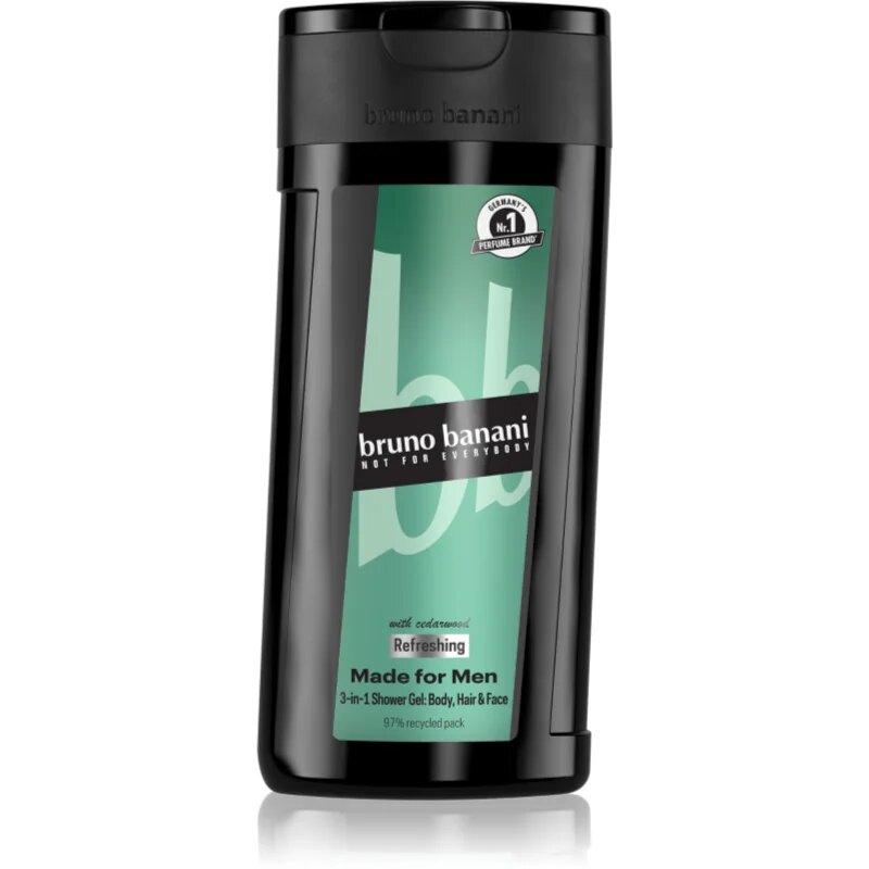 Bruno Banani Made for Men felfrissítő tusfürdő gél 3 az 1-ben uraknak 250 ml