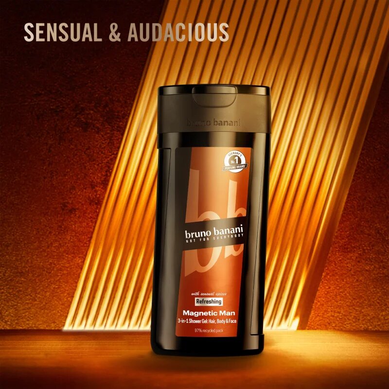 Bruno Banani Magnetic Man parfümös tusfürdő 3 az 1-ben uraknak 250 ml