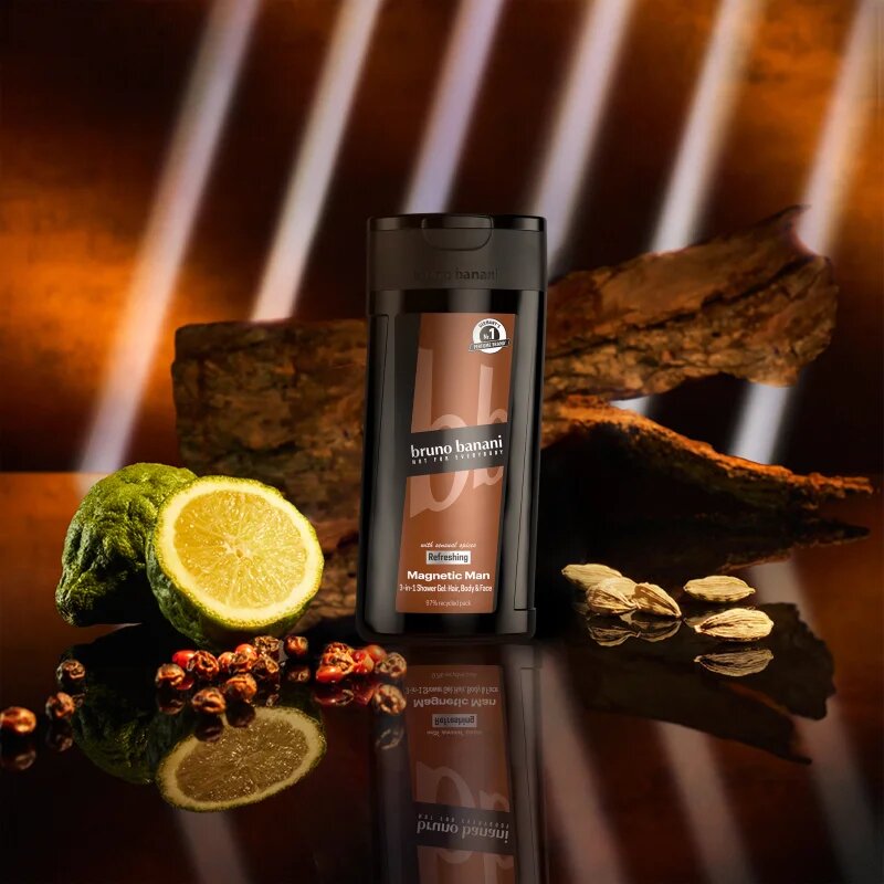 Bruno Banani Magnetic Man parfümös tusfürdő 3 az 1-ben uraknak 250 ml