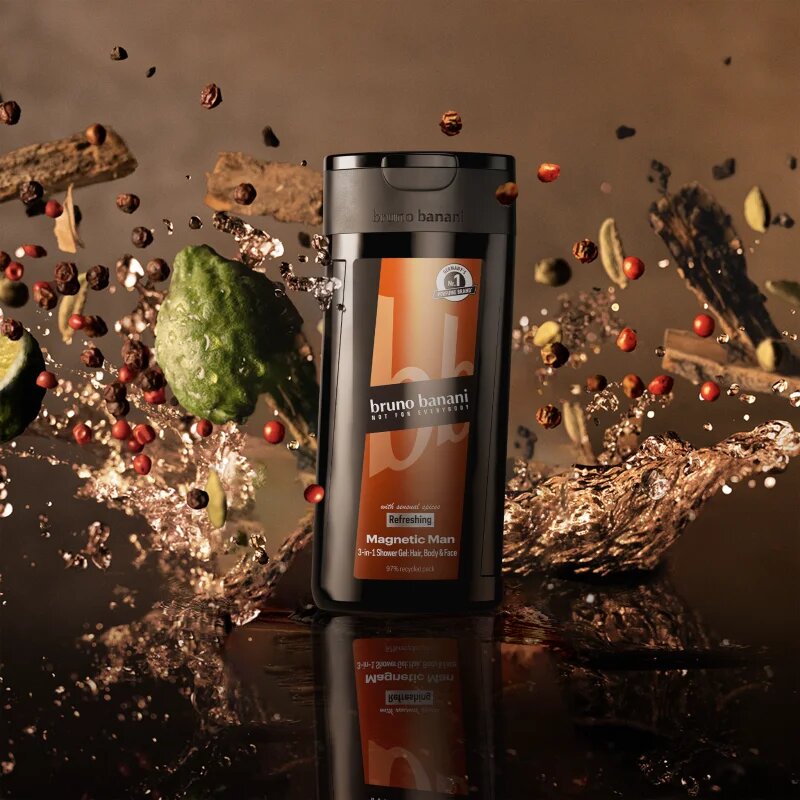 Bruno Banani Magnetic Man parfümös tusfürdő 3 az 1-ben uraknak 250 ml