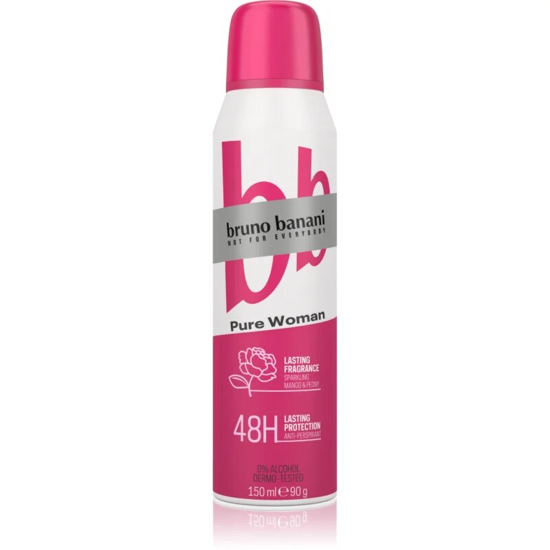 Bruno Banani Pure Woman Sparkling Mango & Peony izzadásgátló 48h hölgyeknek 150 ml