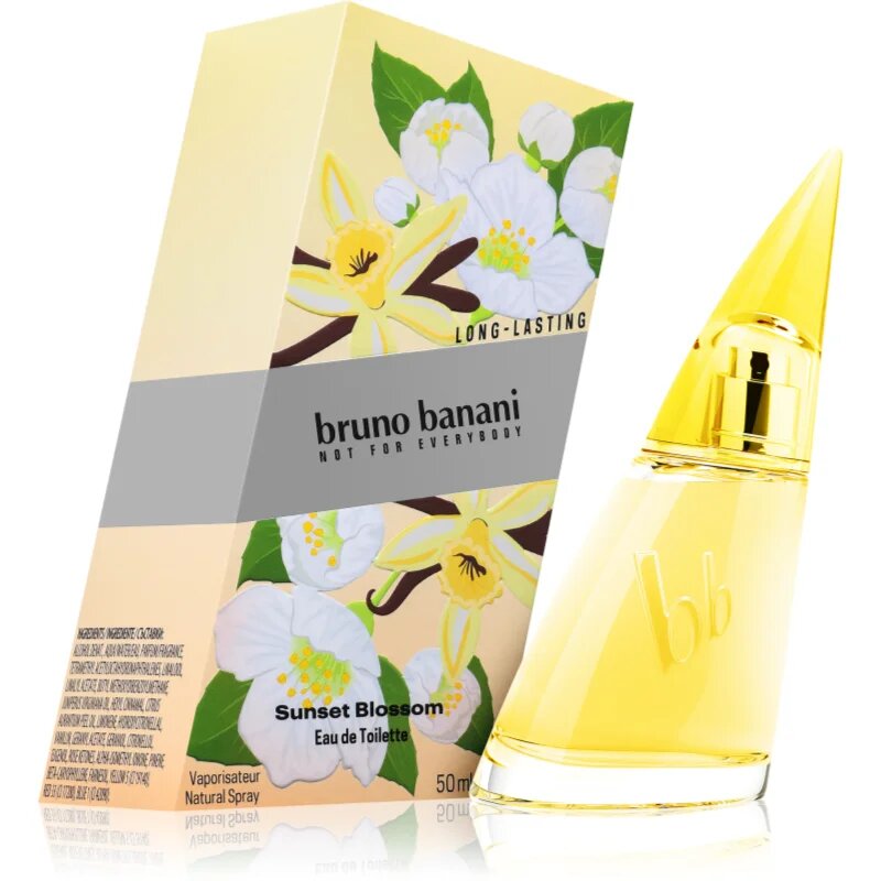 Bruno Banani Sunset Blossom Jasmine & Vanilla Eau de Toilette hölgyeknek 50 ml