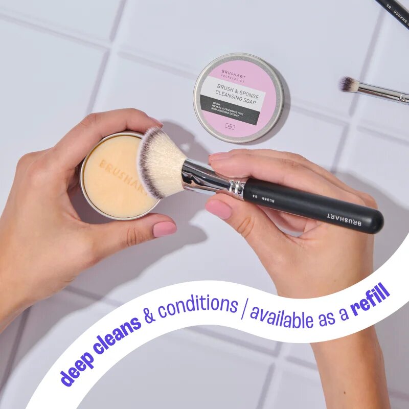 BrushArt Accessories Brush & Sponge cleansing soap tisztító szappan kozmetikai ecsetekre Refill 40 g