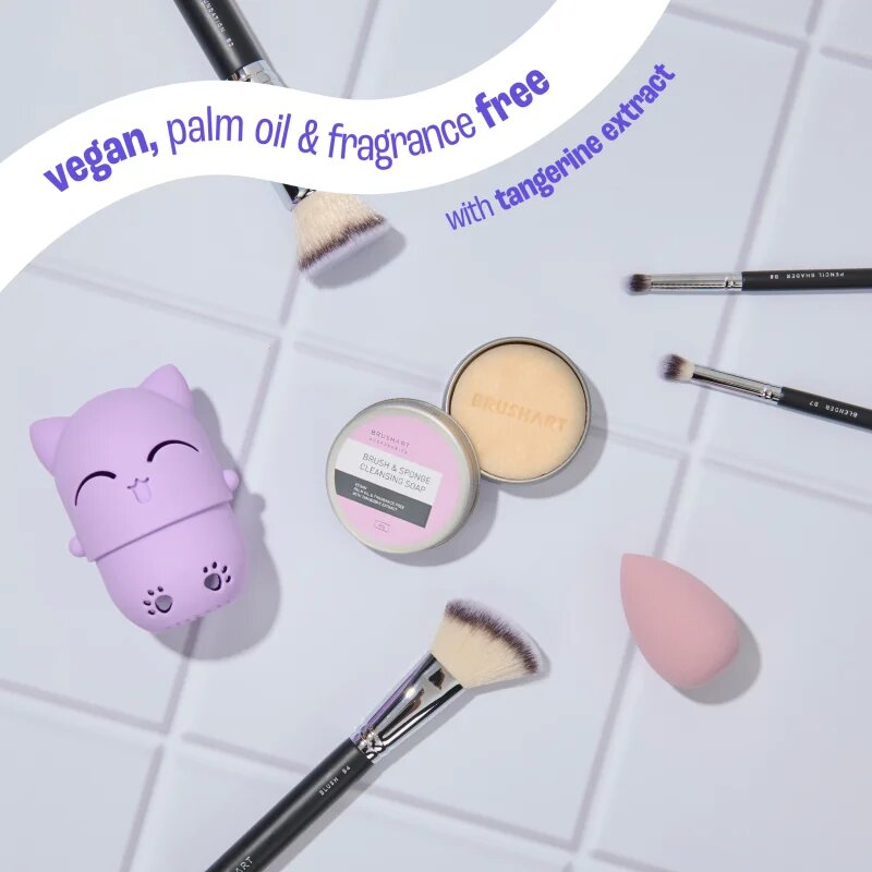 BrushArt Accessories Brush & Sponge cleansing soap tisztító szappan kozmetikai ecsetekre Refill 40 g