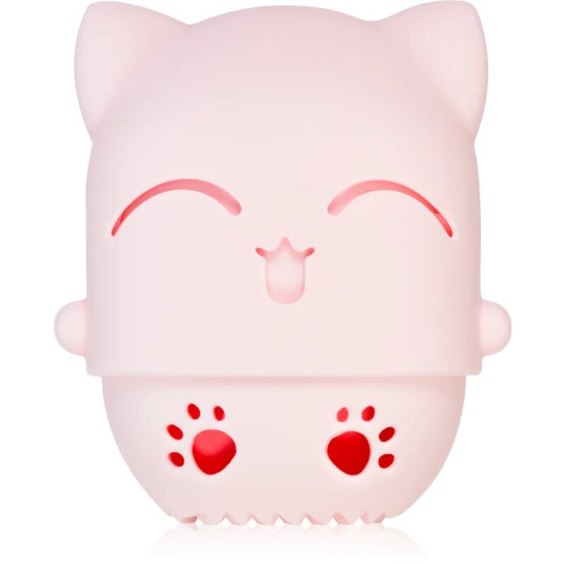 BrushArt Accessories Cutie Cat travel case with make-up sponge sminkszivacs alapozóhoz utazó tokkal