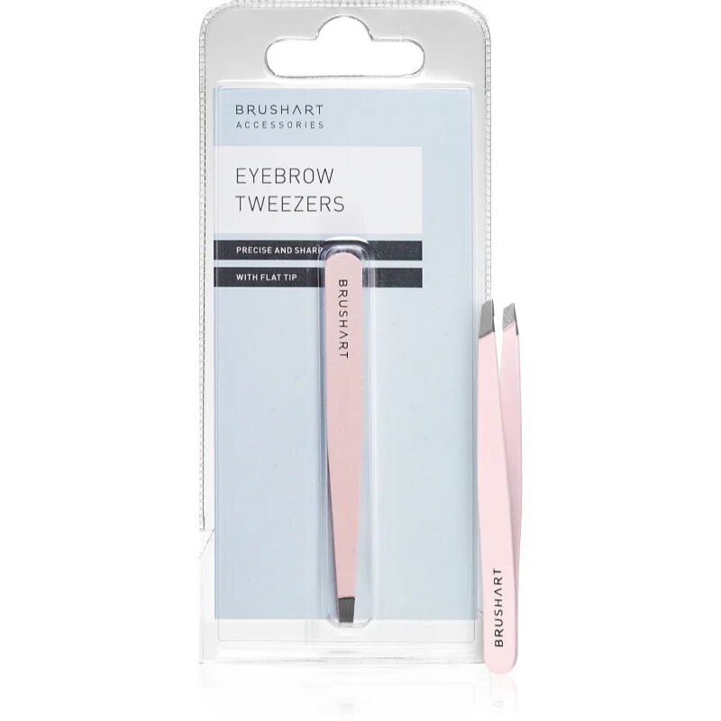 BrushArt Accessories Eyebrow tweezers szemöldökcsipesz Pink 1 db