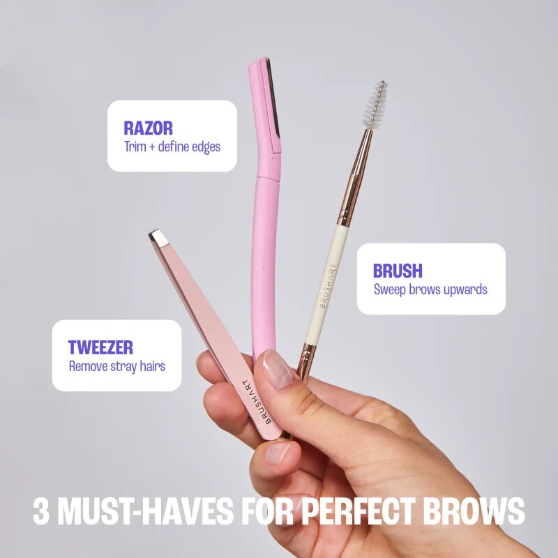 BrushArt Accessories Face & Brow razors borotva szemöldökre 6 db
