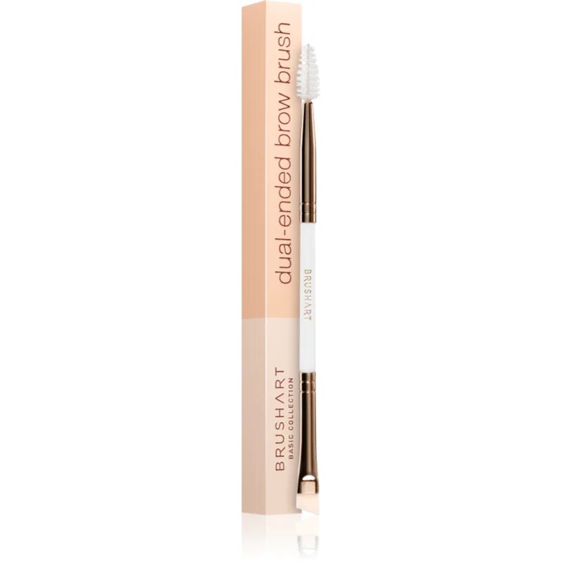 BrushArt Basic Dual-ended brow brush kétoldalas szemöldökecset 1 db