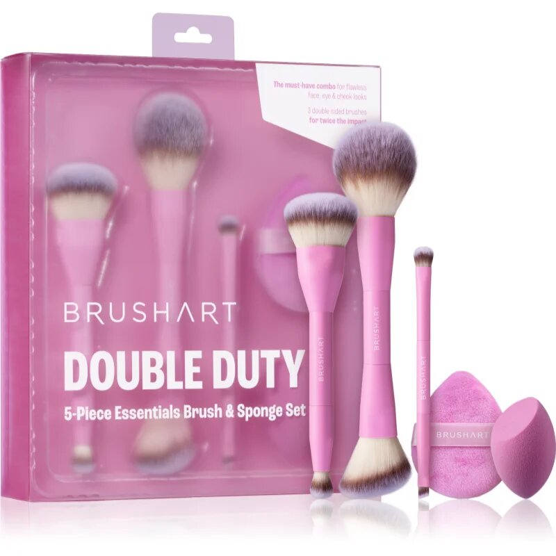 BrushArt Double Duty 5-Piece Essentials Brush & Sponge Set ecset szett