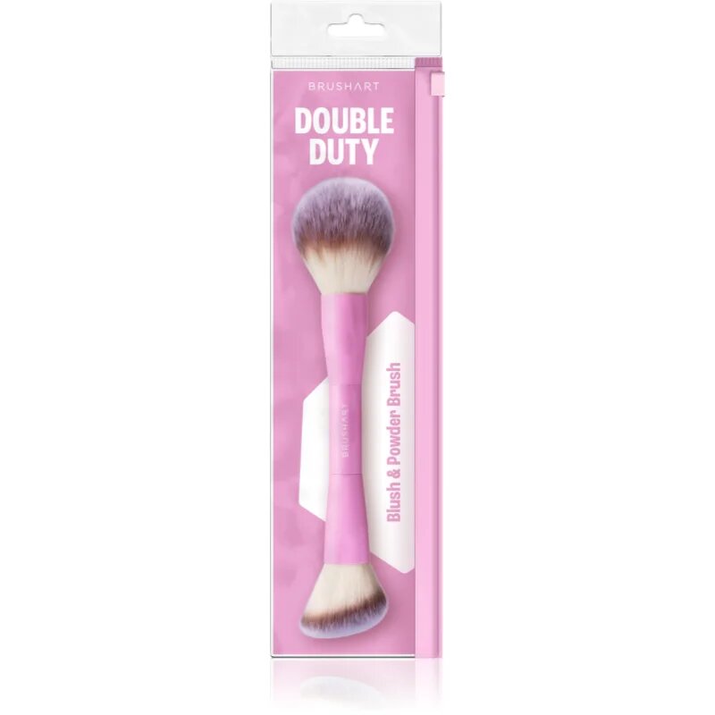 BrushArt Double Duty Blush & Powder brush arcpirosító- és púderecset kétoldalas 1 db