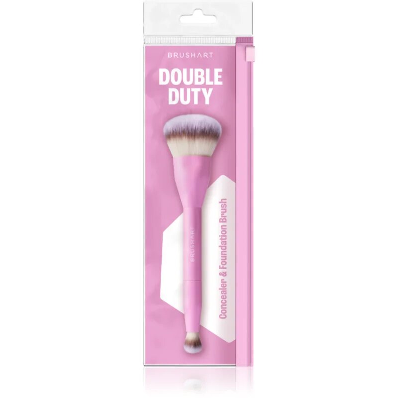 BrushArt Double Duty Concealer & Foundation brush alapozó és korrektor ecset kétoldalas 1 db
