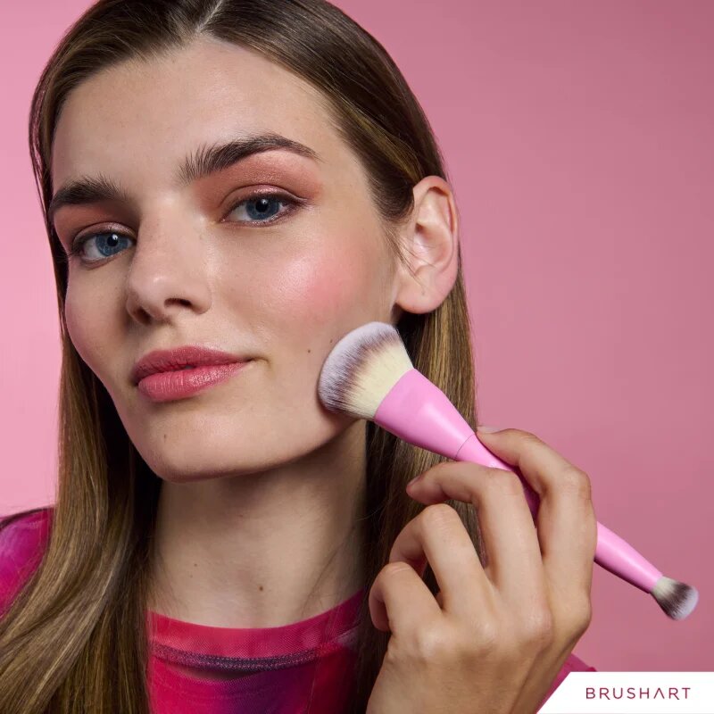 BrushArt Double Duty Concealer & Foundation brush alapozó és korrektor ecset kétoldalas 1 db