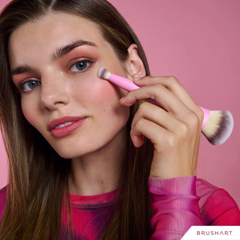 BrushArt Double Duty Concealer & Foundation brush alapozó és korrektor ecset kétoldalas 1 db