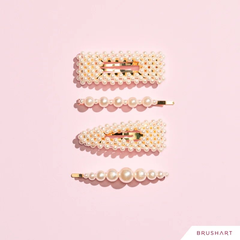 BrushArt Gift for You Pearl hair clip set hajtű