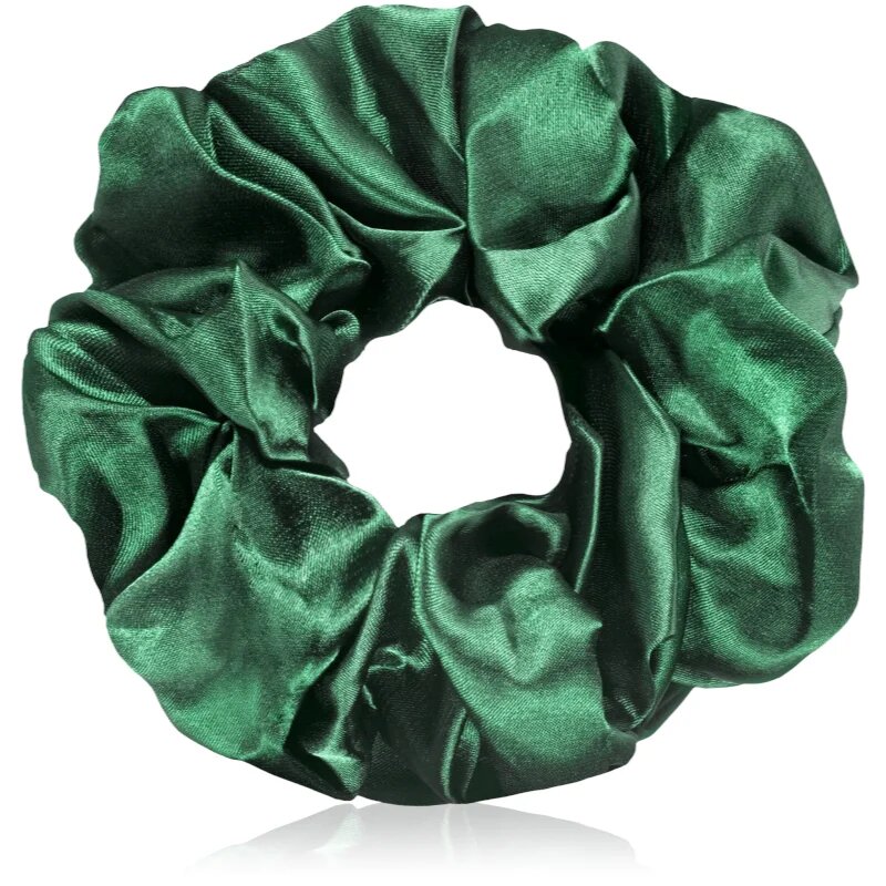 BrushArt Hair Large satin scrunchie set hajgumik Brown & Green