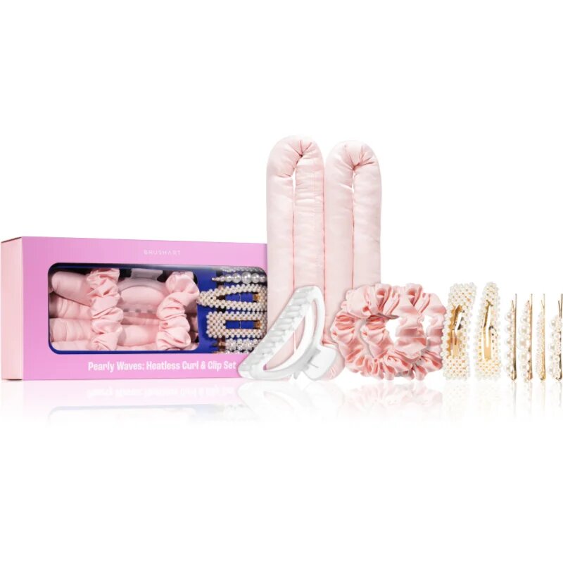 BrushArt Hair Pearly Waves Heatless Curl & Clip set hajgöndörítő készlet