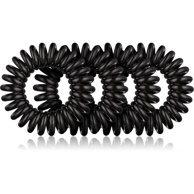 BrushArt Hair Rings hajgumik Black 4 db
