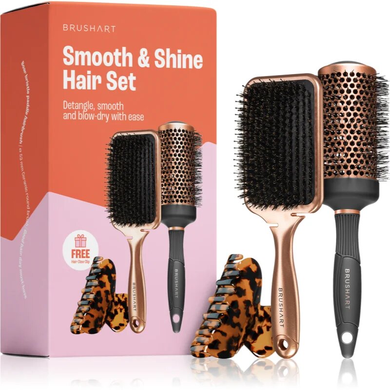 BrushArt Hair Smooth & Shine Hair Set ajándékszett hajra