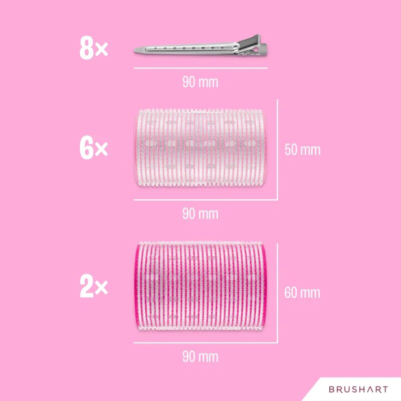 BrushArt Hair Thermal hair rollers set hajcsavarók 8 db